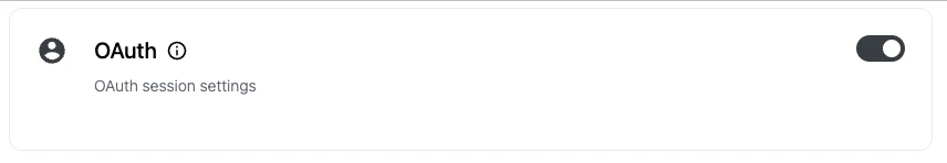 OAuth providers configuration