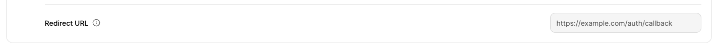 OAuth redirect URL configuration