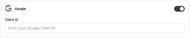 OAuth client IDs configuration