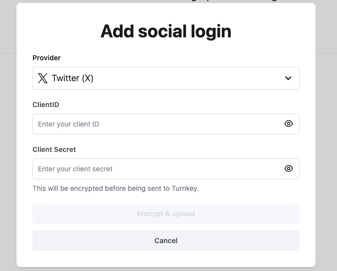 Adding an OAuth2.0 provider