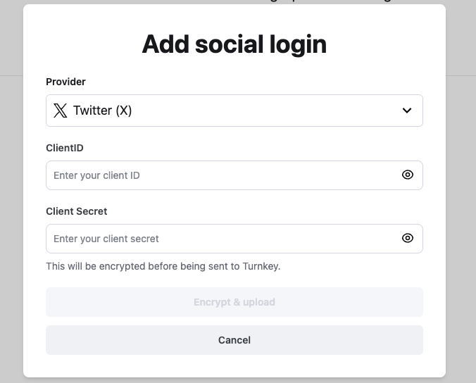 Adding an OAuth2.0 provider