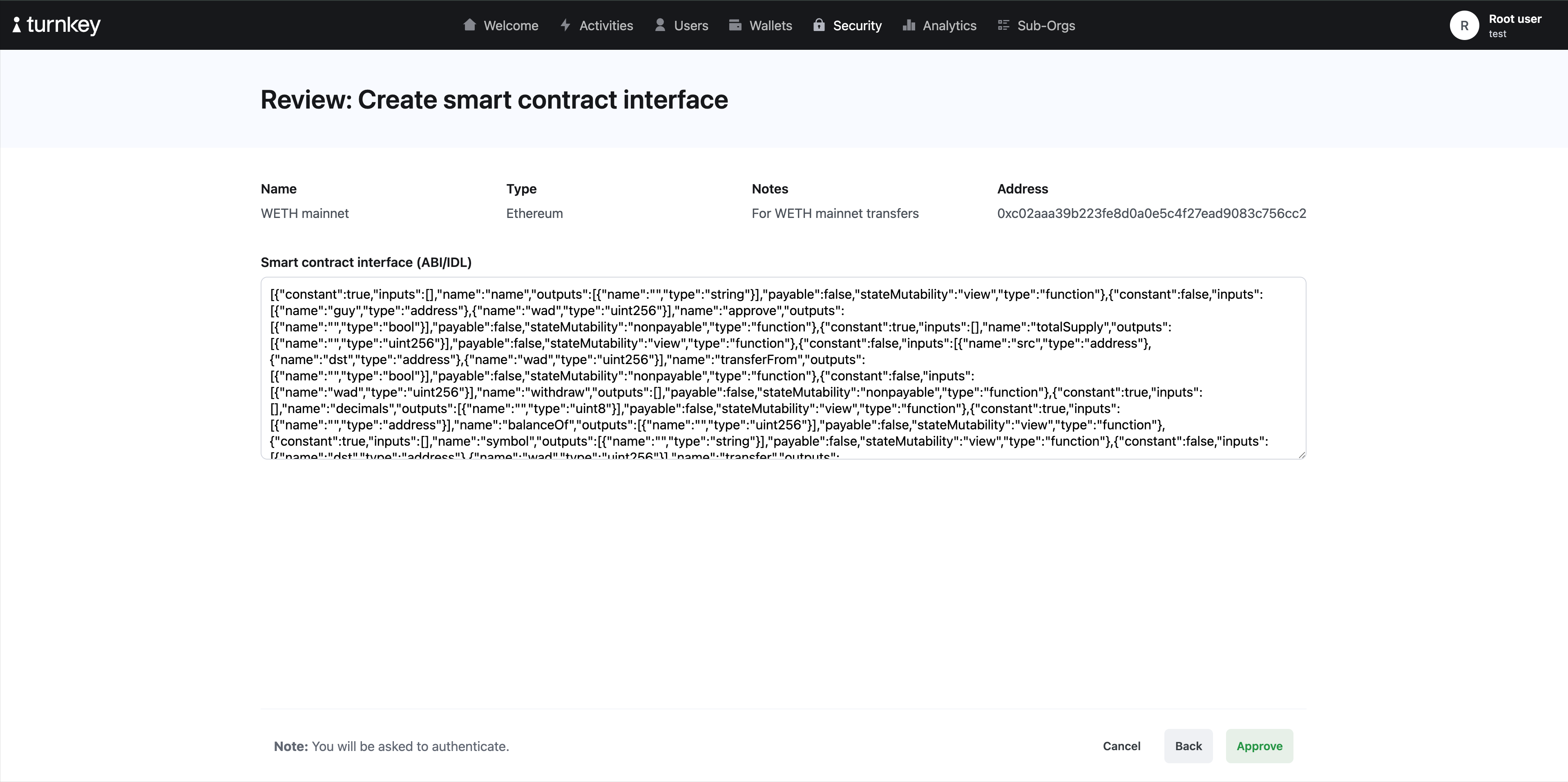 create interface review