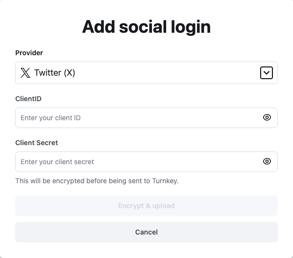 Adding an OAuth2.0 provider