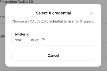 Selecting an OAuth2.0 provider