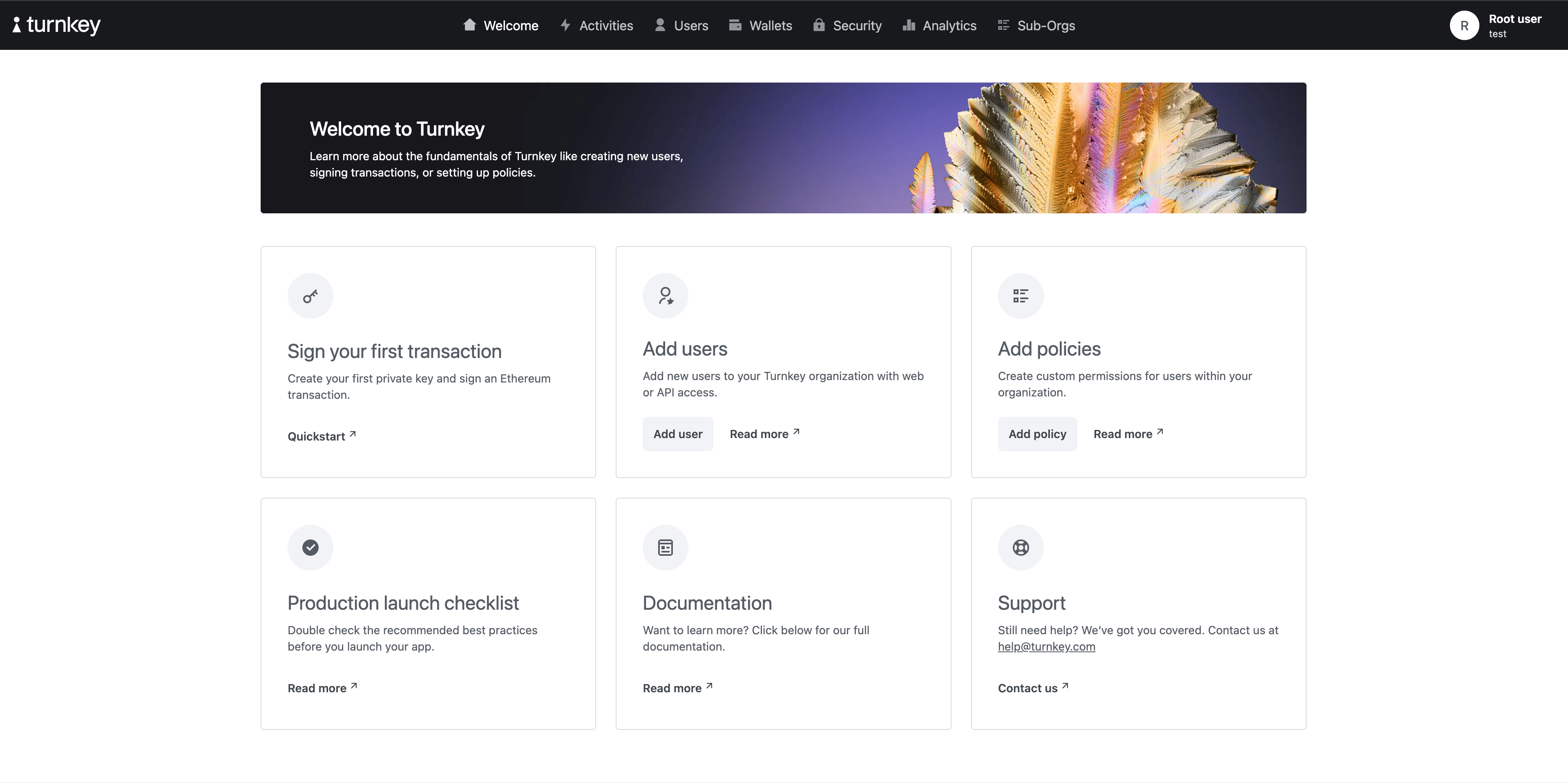 dashboard welcome