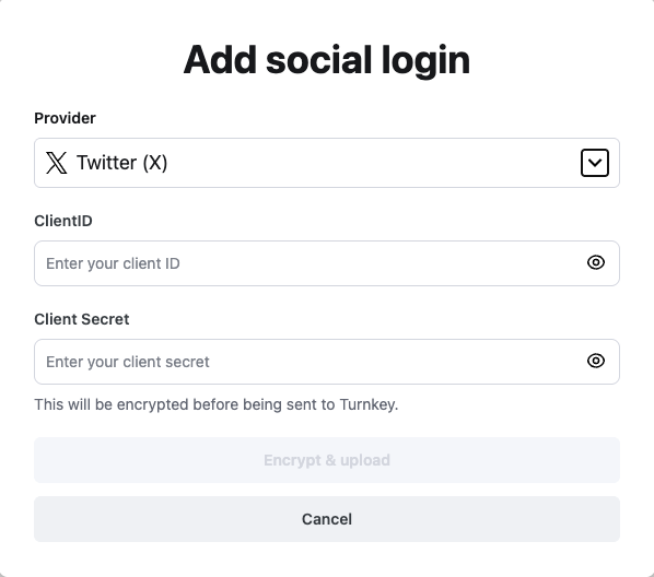 Adding an OAuth2.0 provider