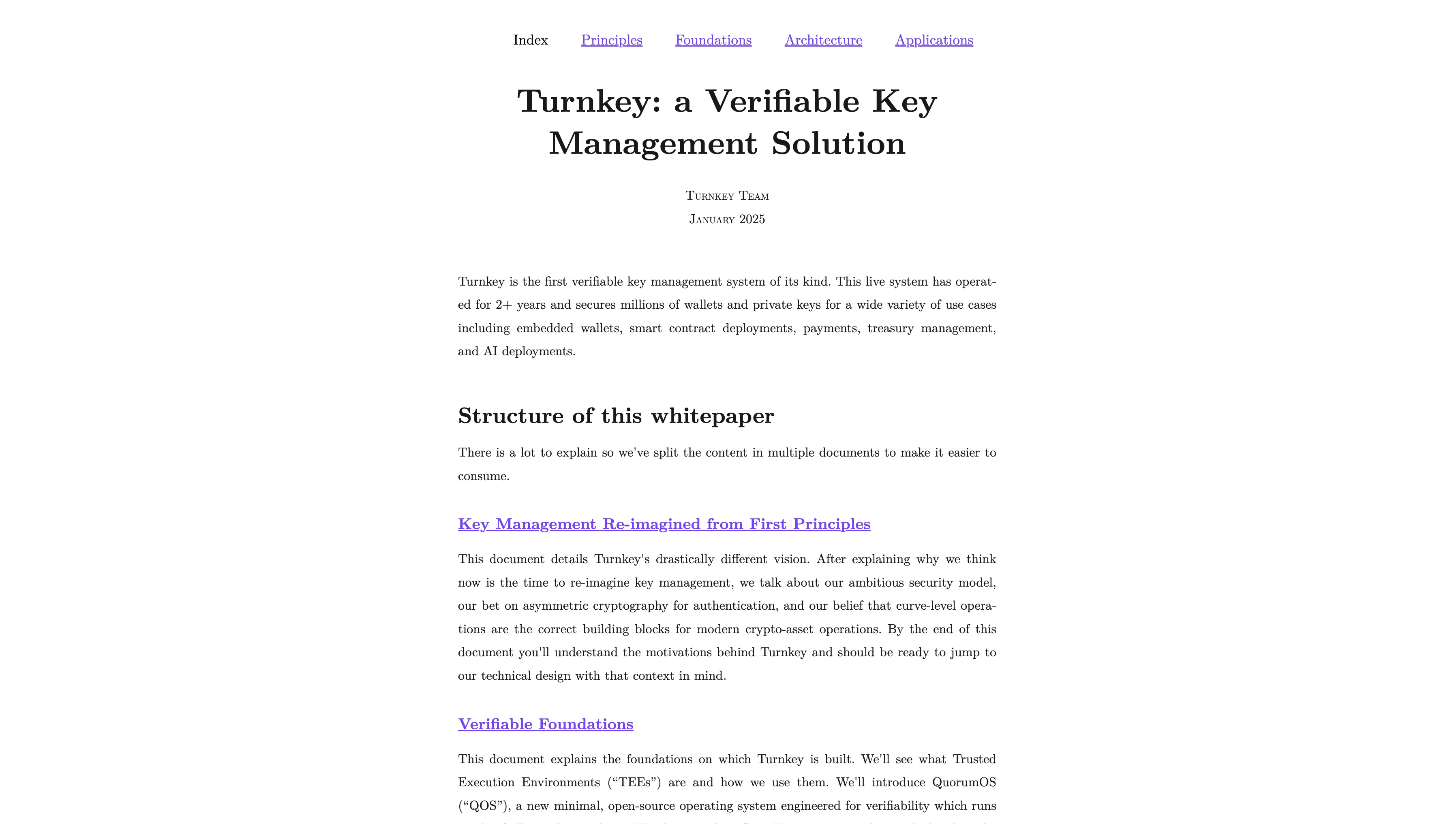 Turnkey Whitepaper
