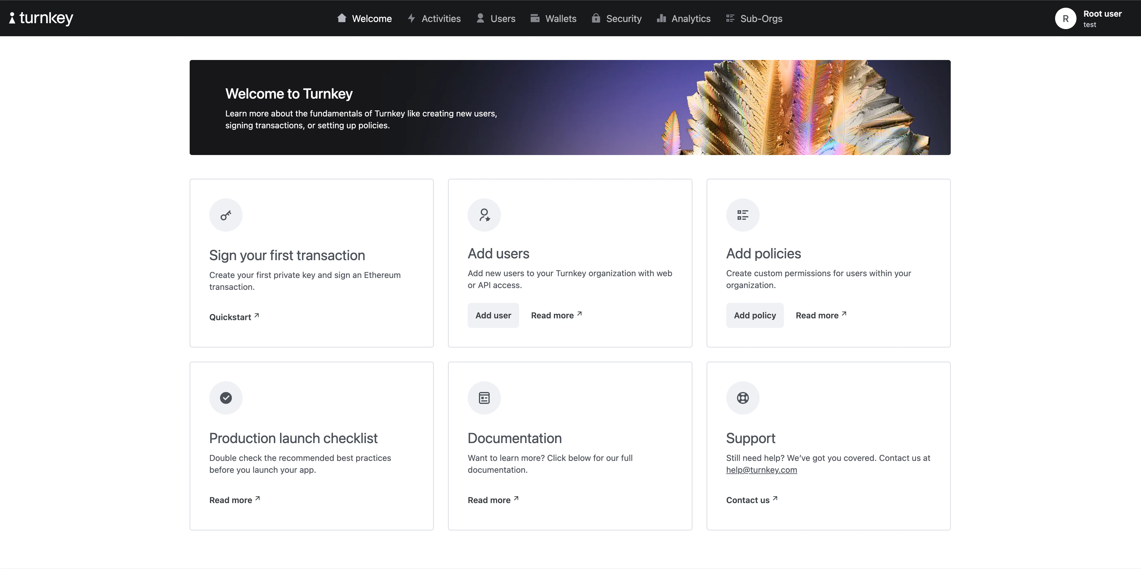 dashboard welcome