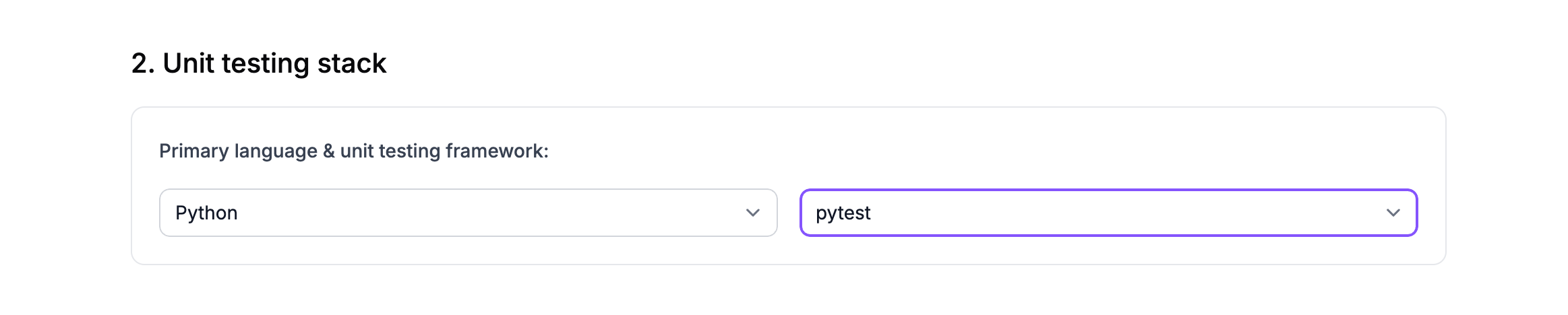 Naming your test environment