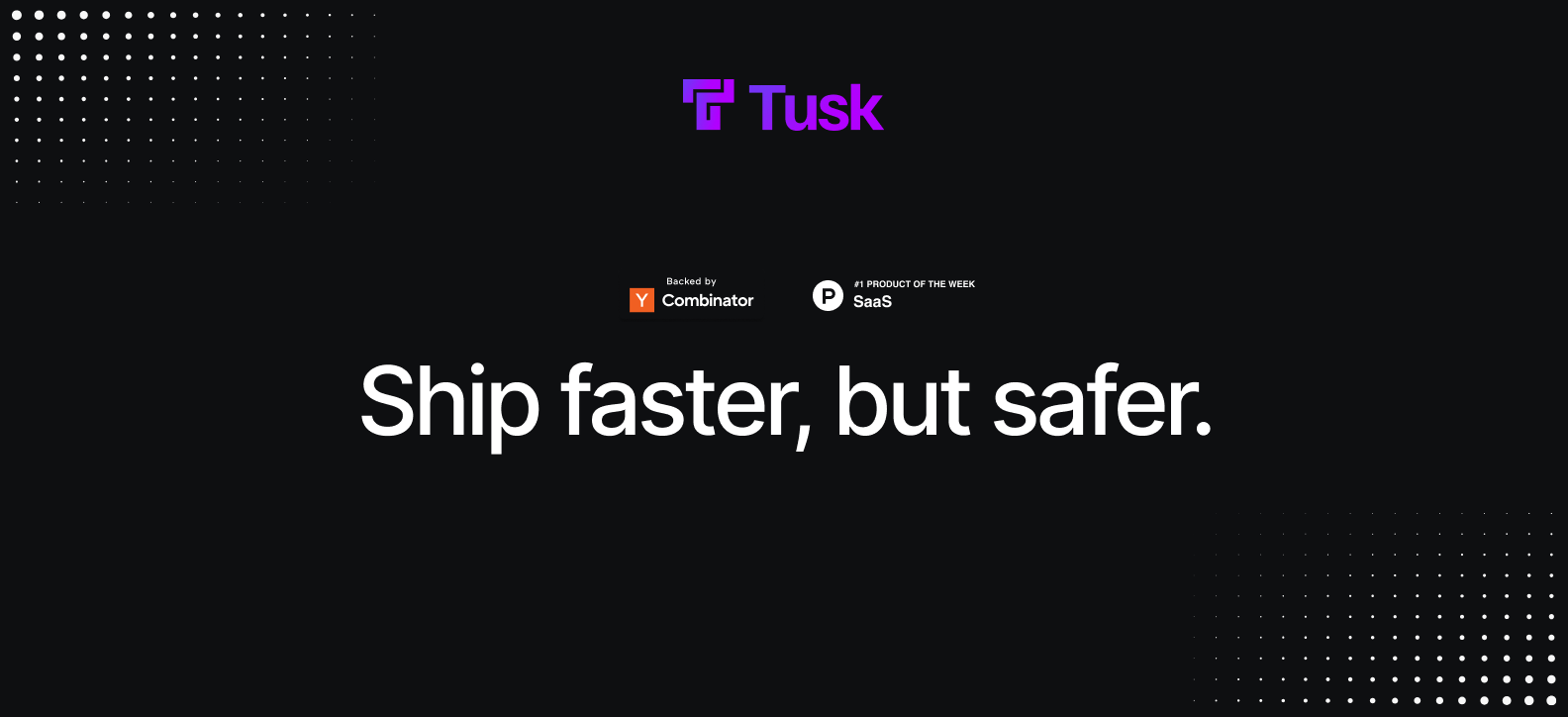 Tusk docs hero image