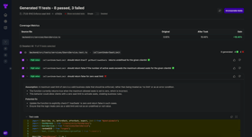 Tusk's automated tests in dark mode