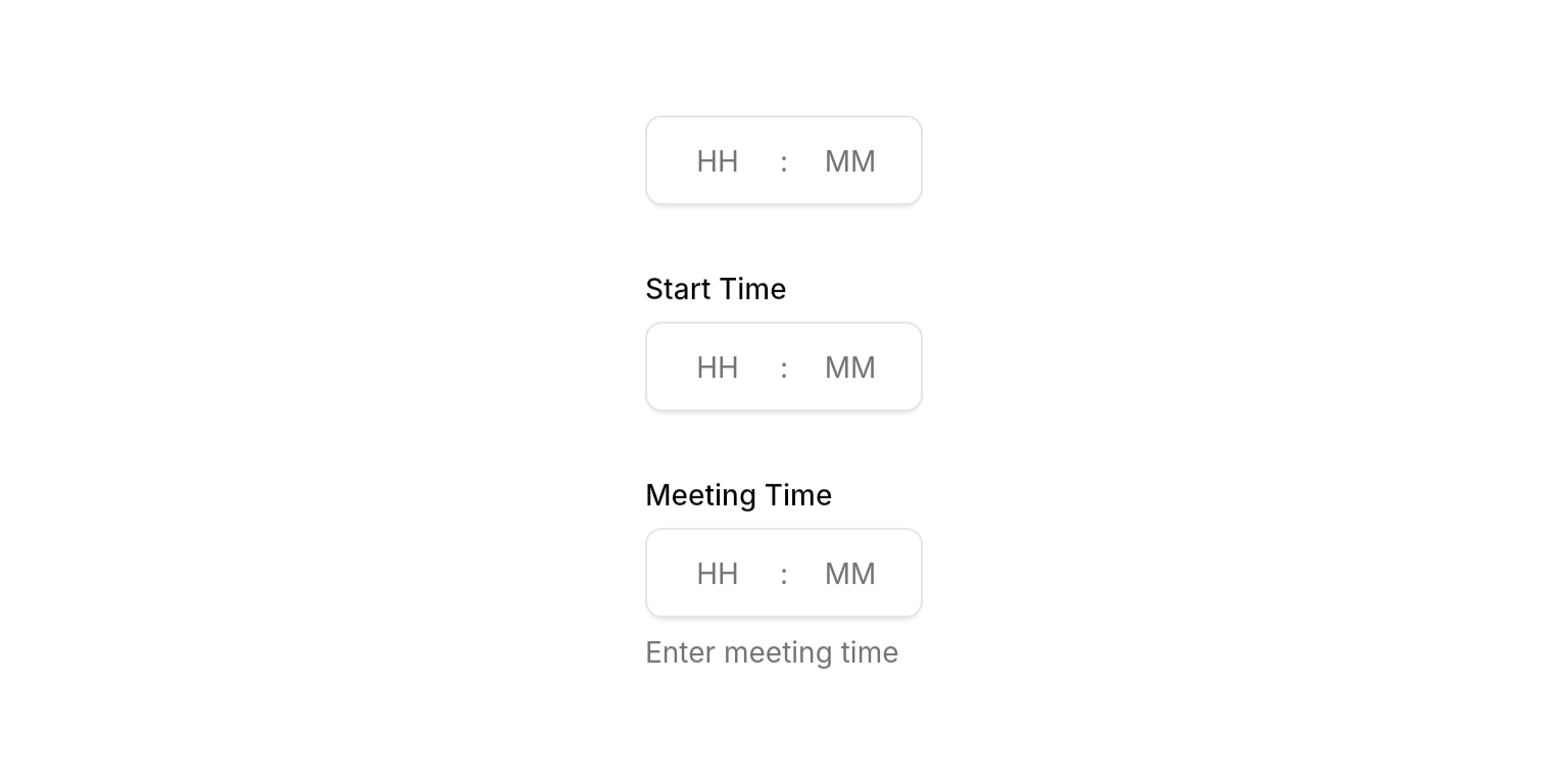 Basic time field example