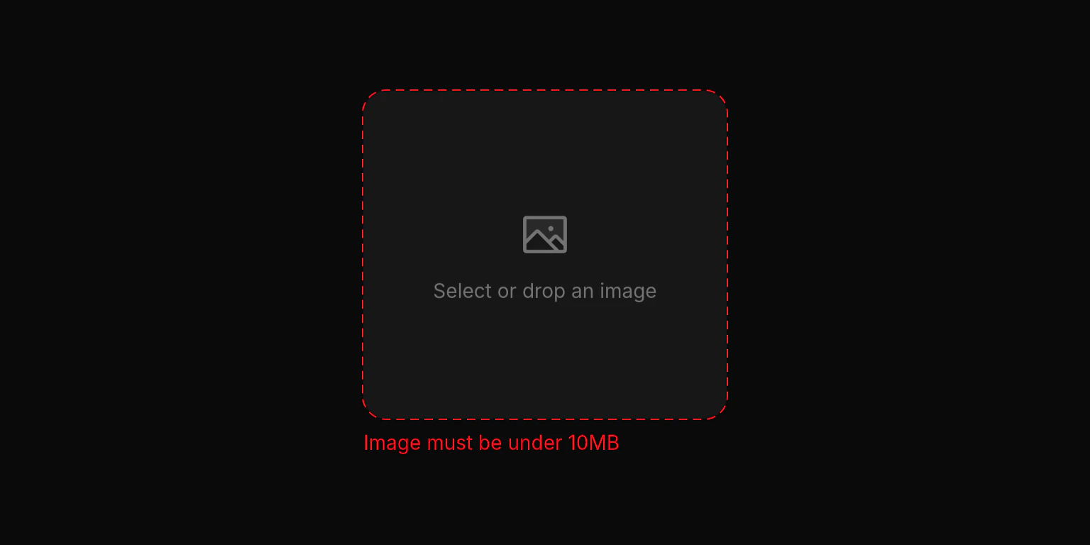 Image picker error state example