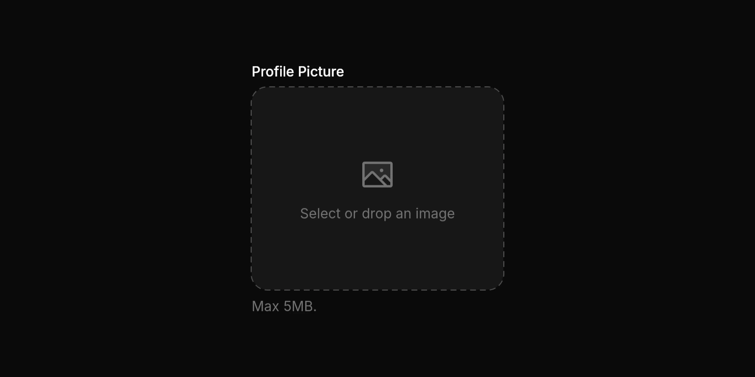 Image picker with label example