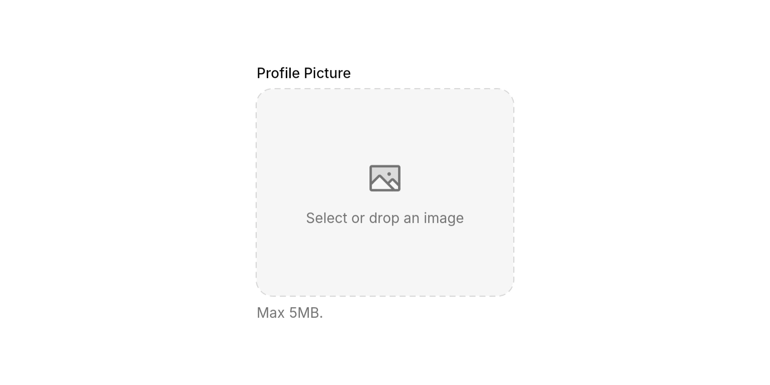 Image picker with label example