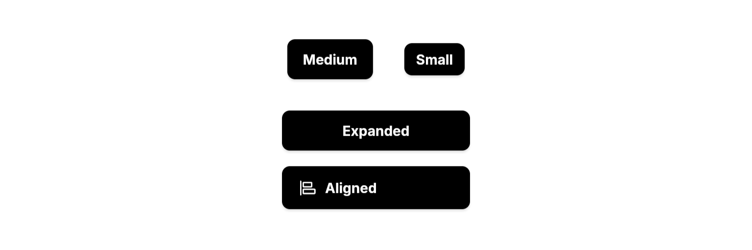 Button sizes example