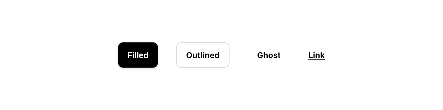 Button variants example