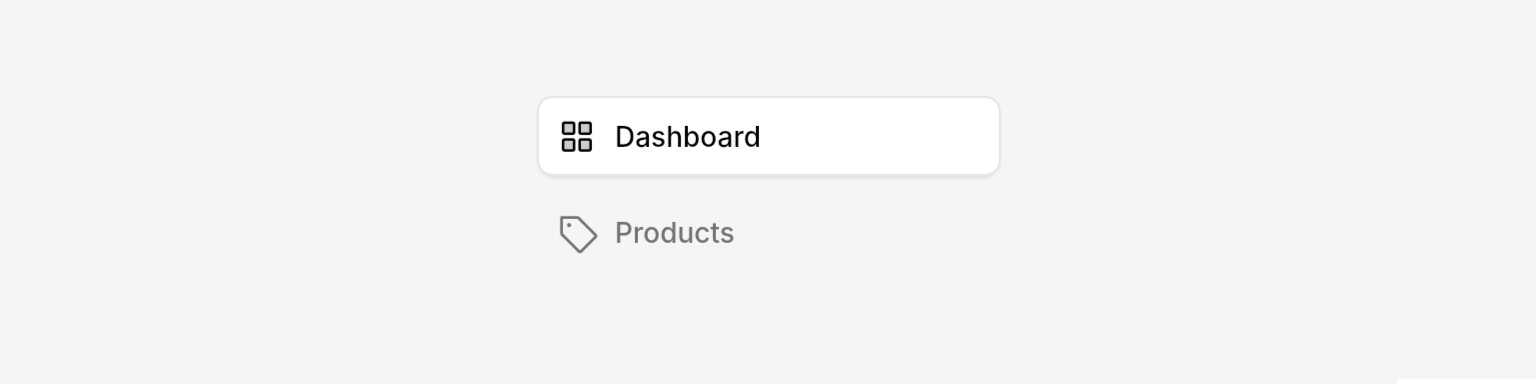 Sidebar button states example