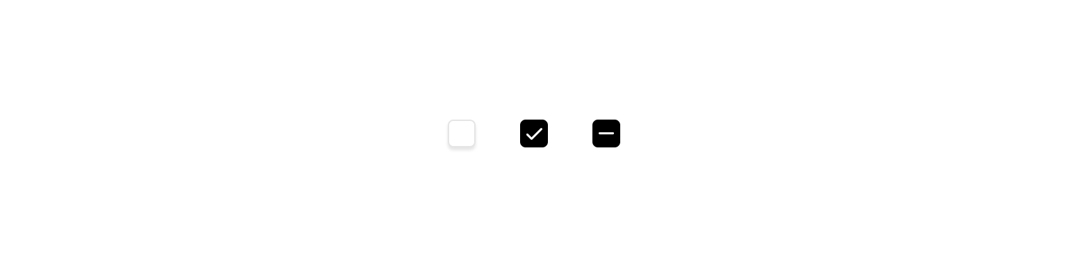 Checkbox states example