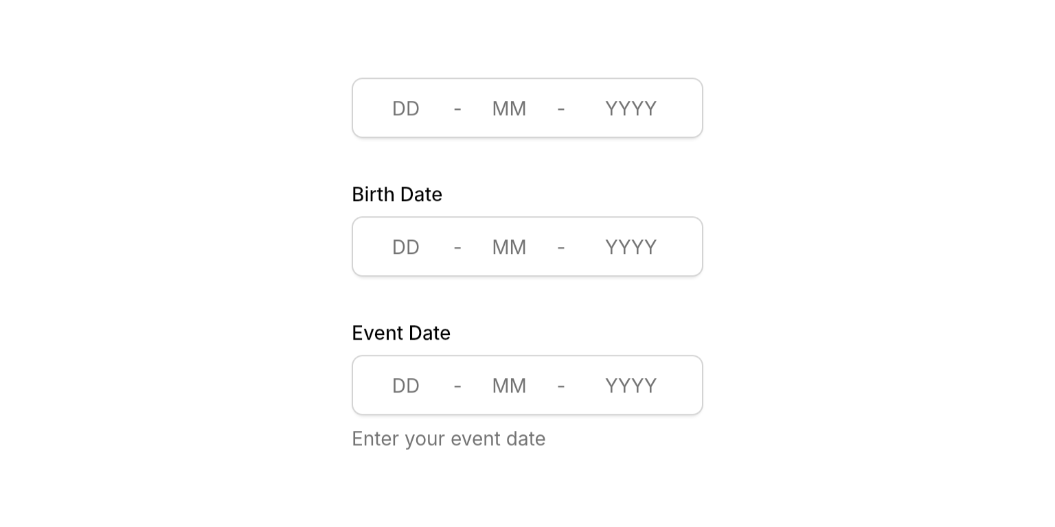 Basic date field example