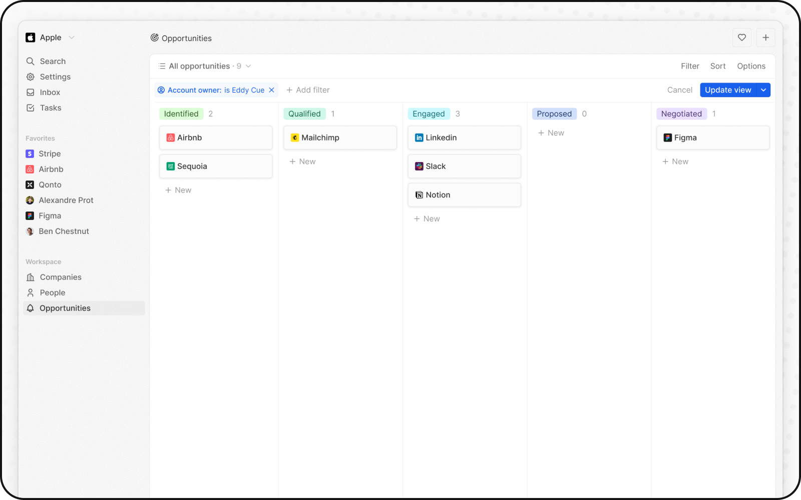 Create a Kanban View for Projects - Twenty Documentation