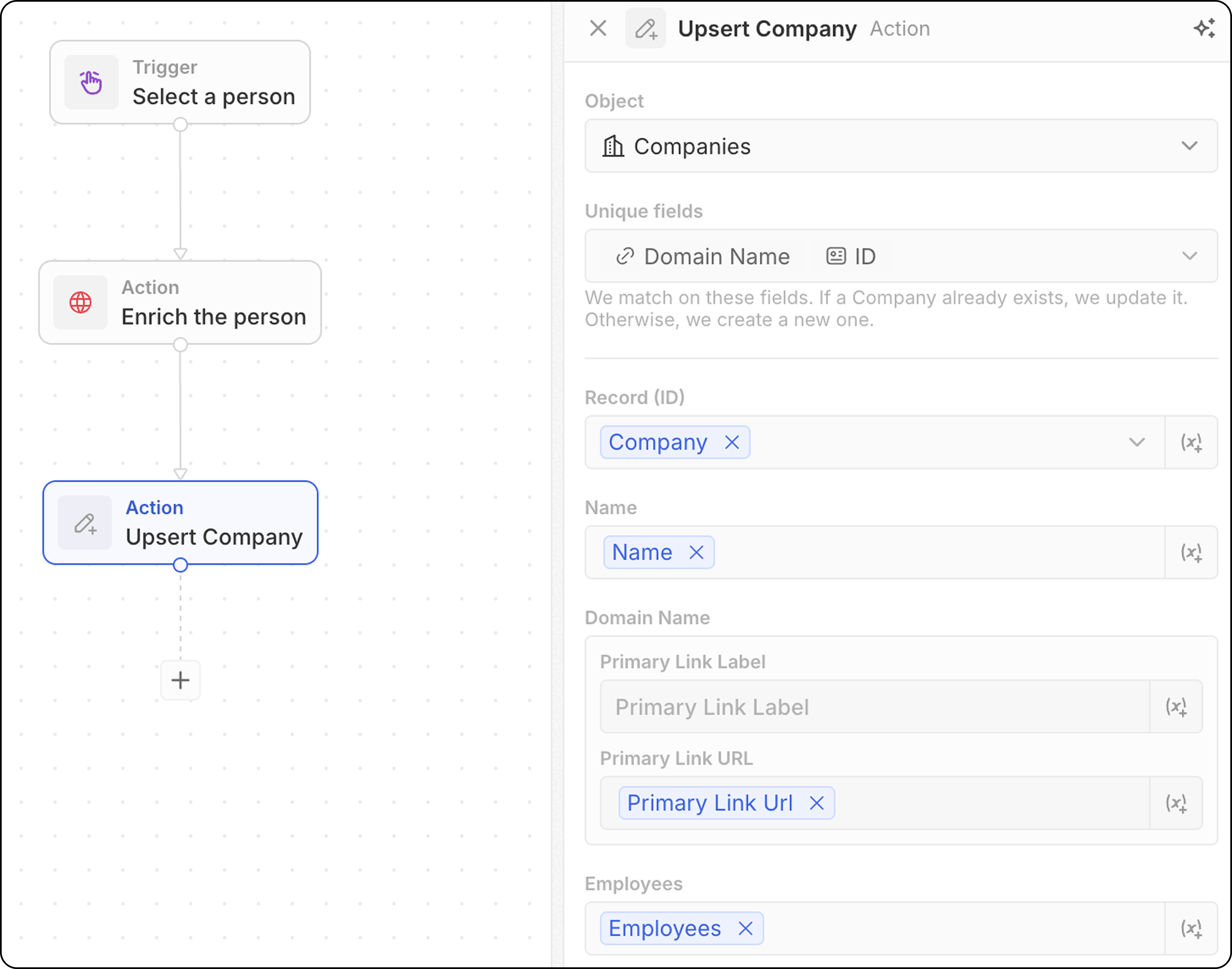 Workflow Actions - Twenty Documentation