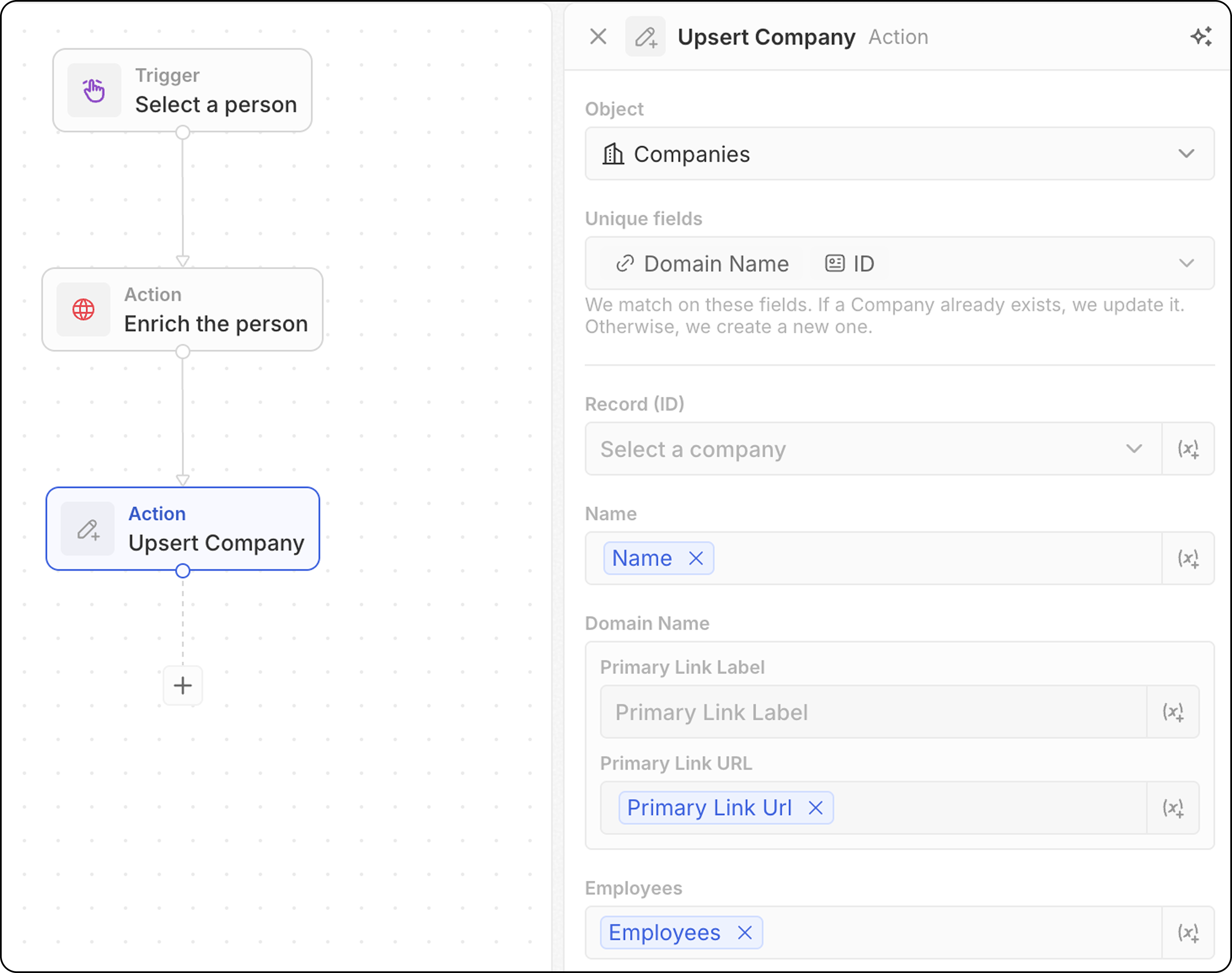 Workflow Actions - Twenty Documentation