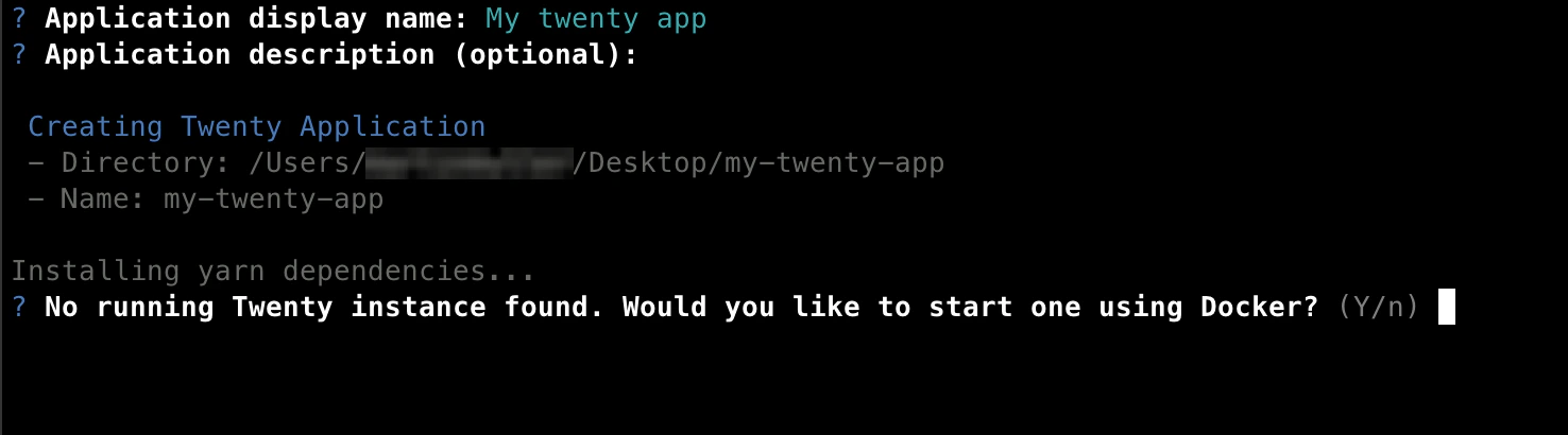 Should start local instance?