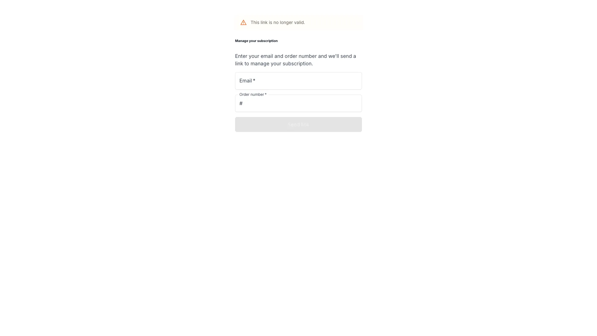 Subscription portal sign-in