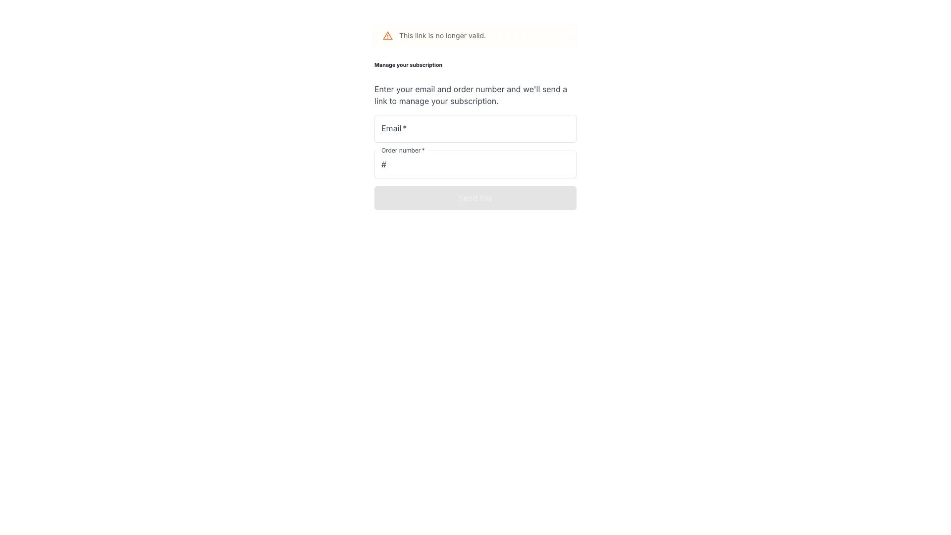 Subscription portal sign-in