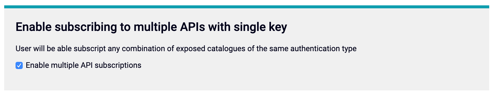 Multiple APIs