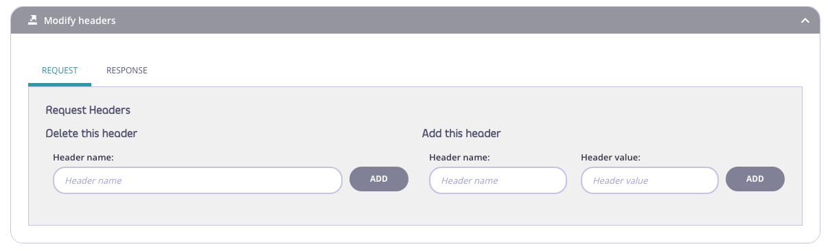 Request tab