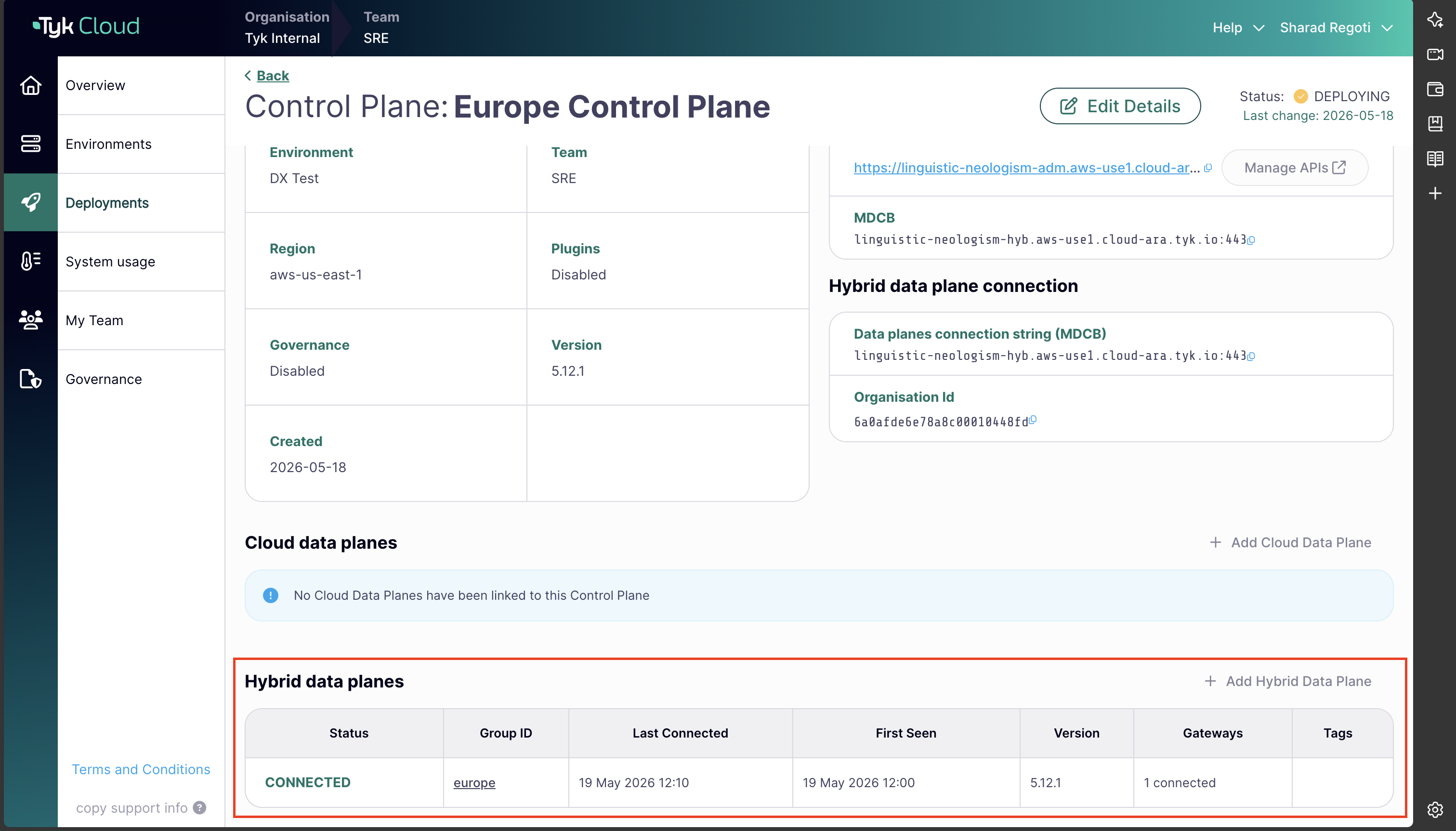 Hybrid Data Plane Added