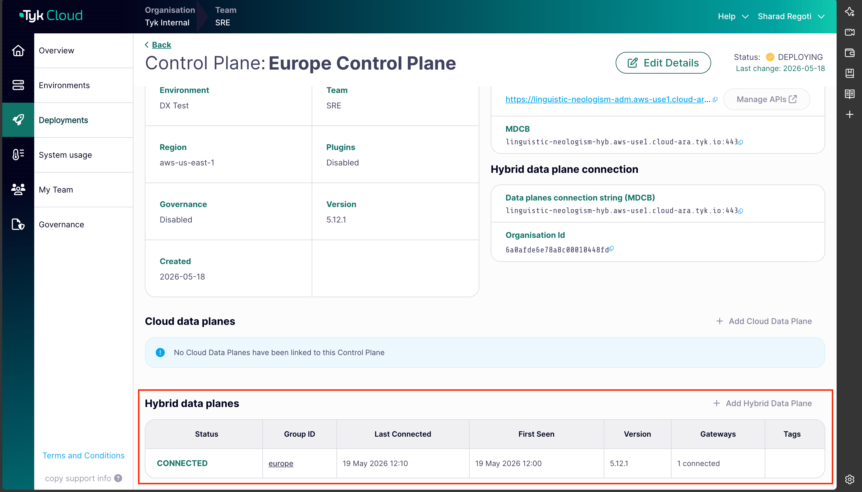 Hybrid Data Plane Added