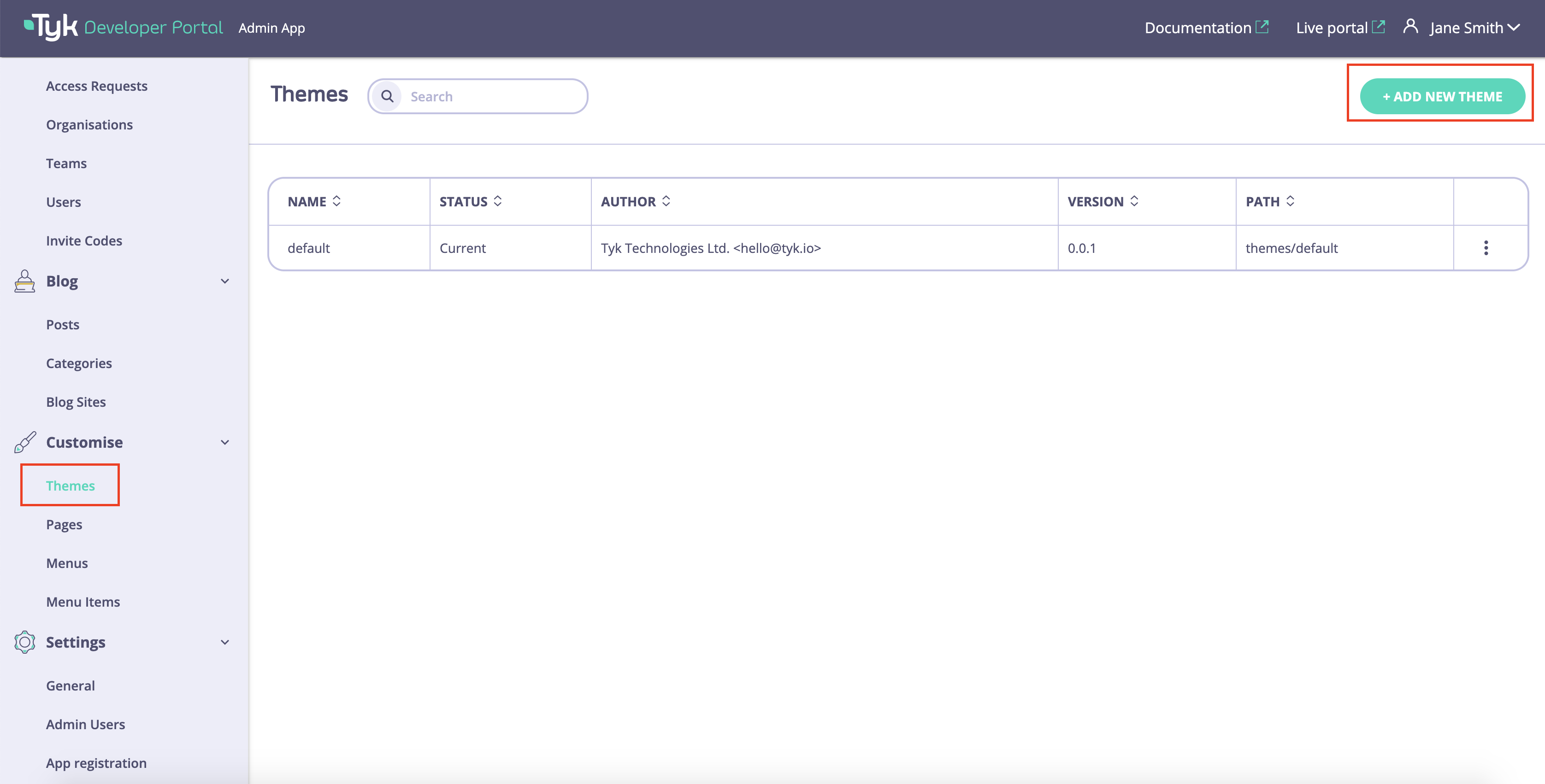 Add new theme