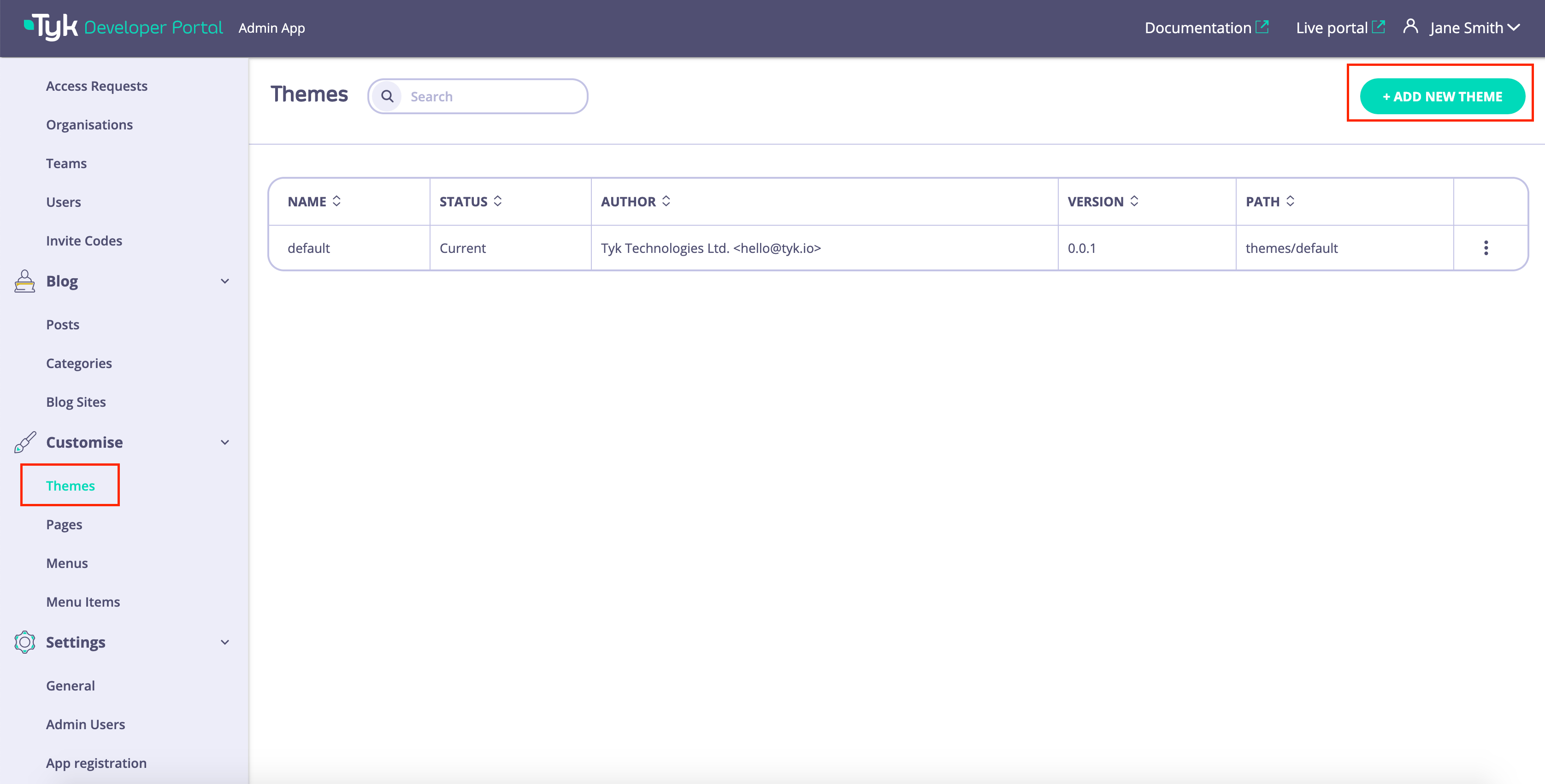 Add new theme