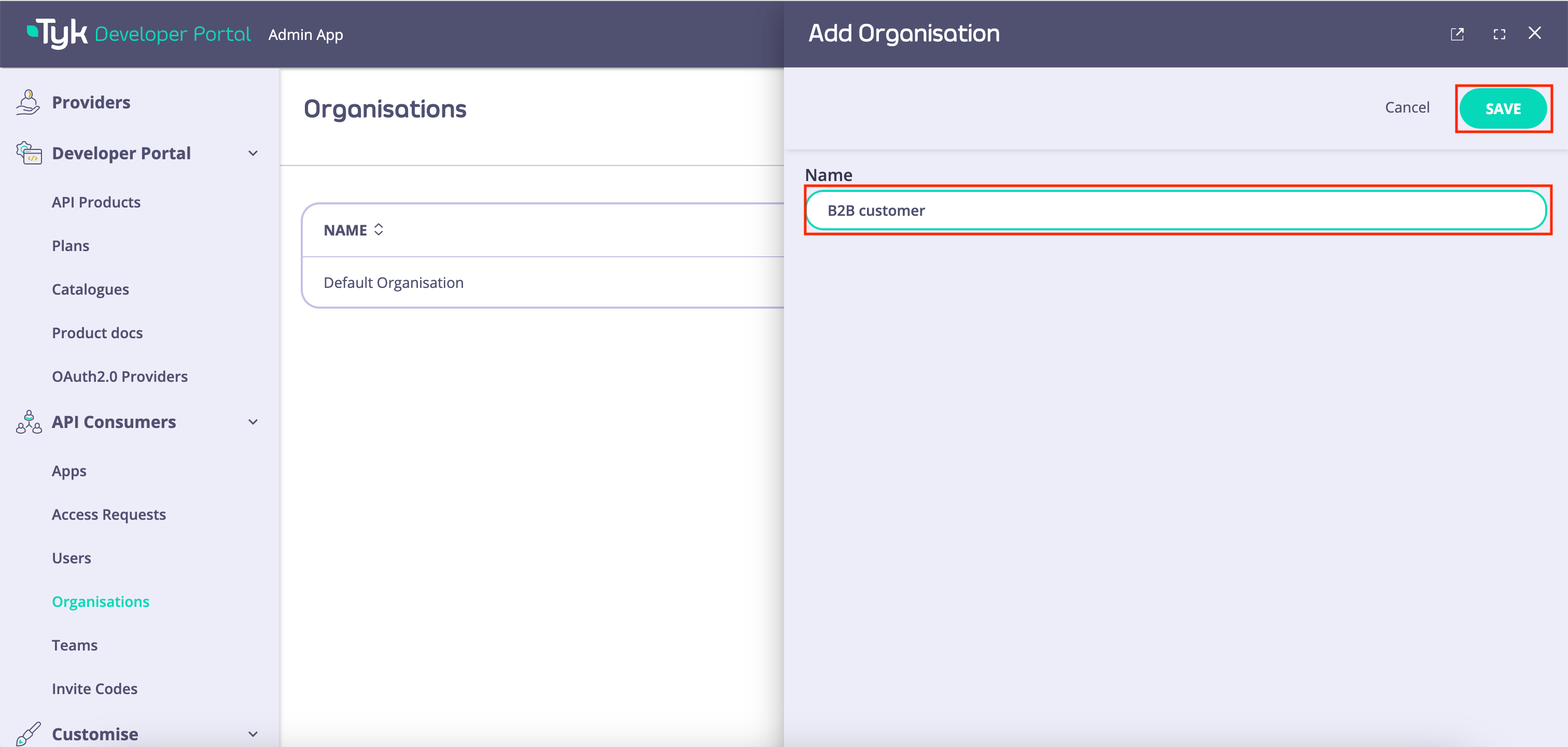 Name the new Organisation