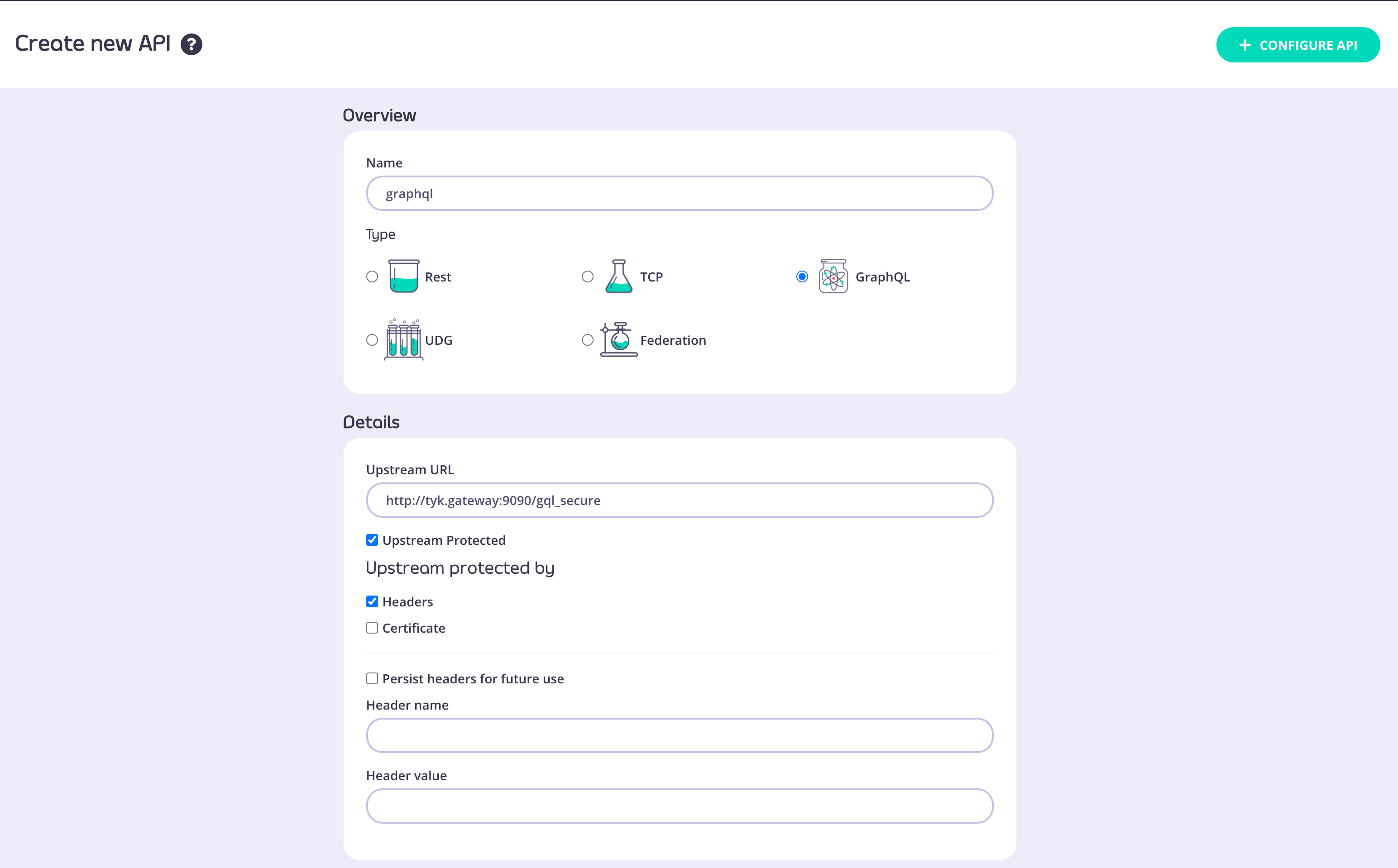 Creating GraphQL Proxy Only API