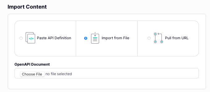 Loading the API definition into Tyk Dashboard