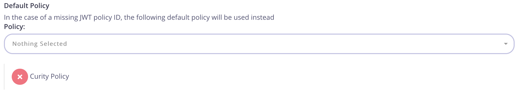 Configure policy