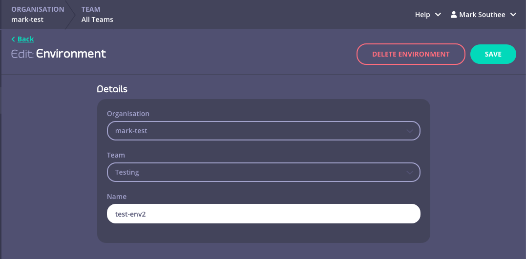 Delete or Rename Env