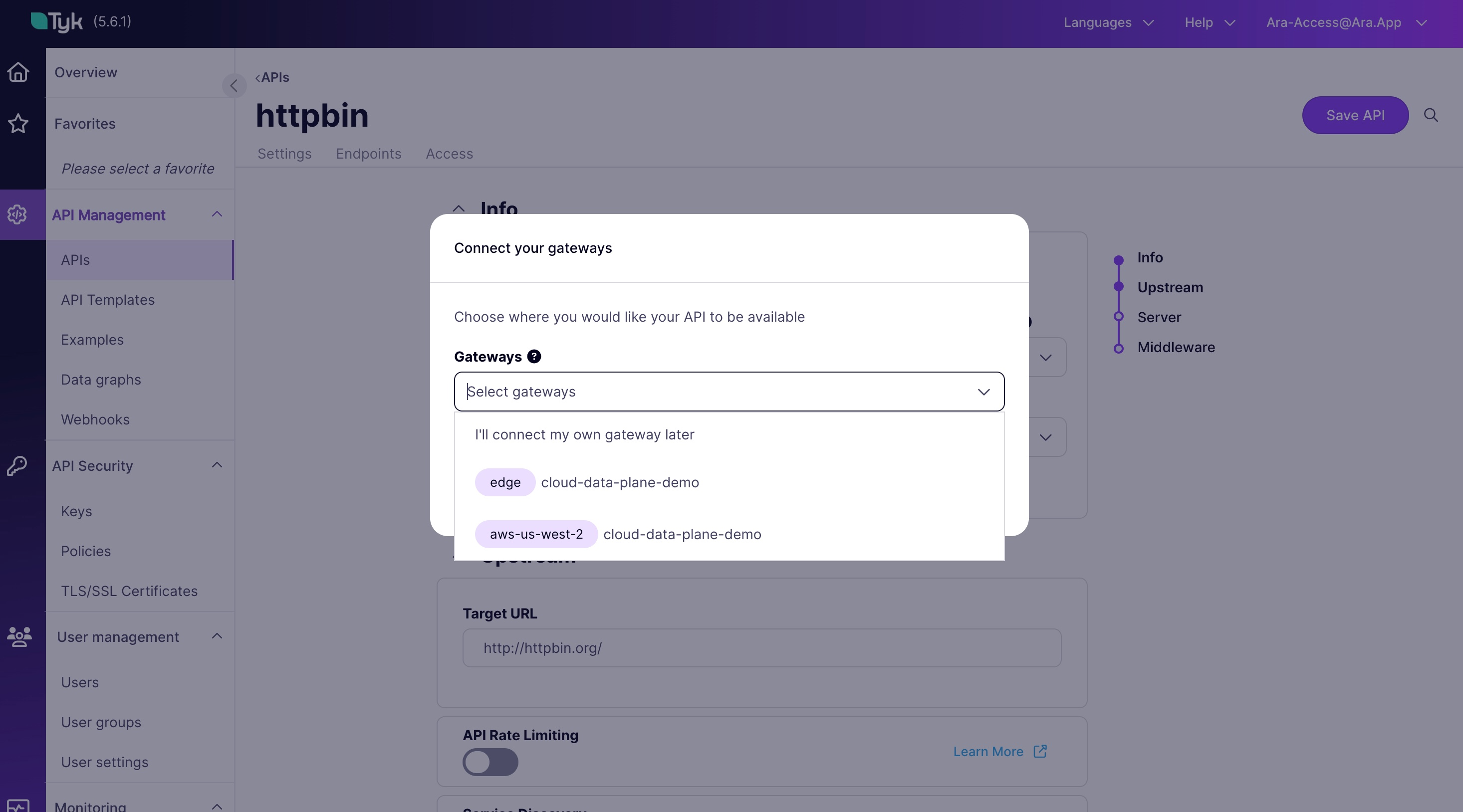 Connect Gateways