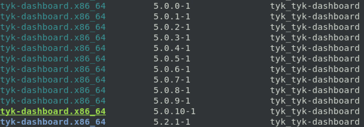 List version example