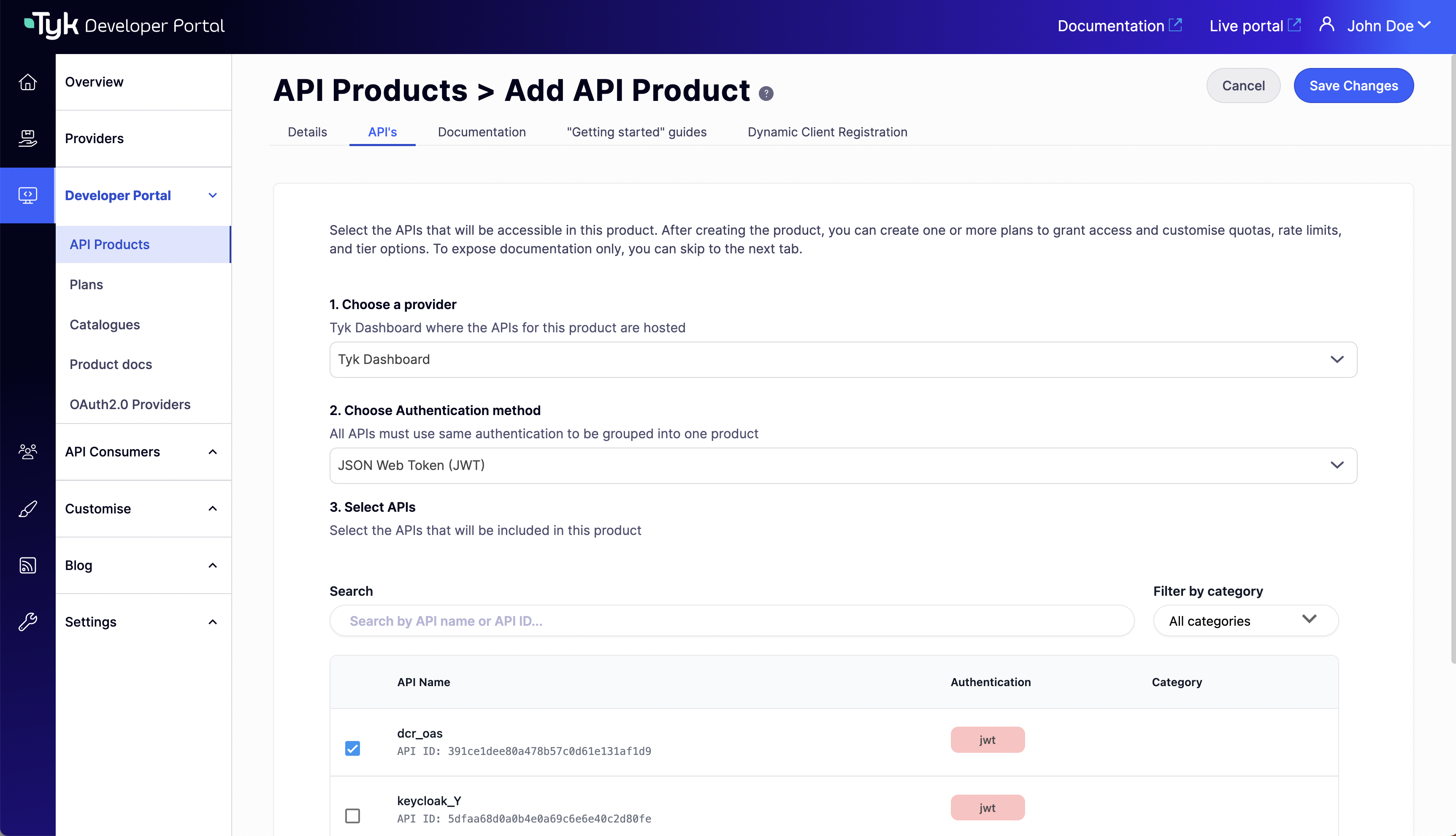 Add APIs