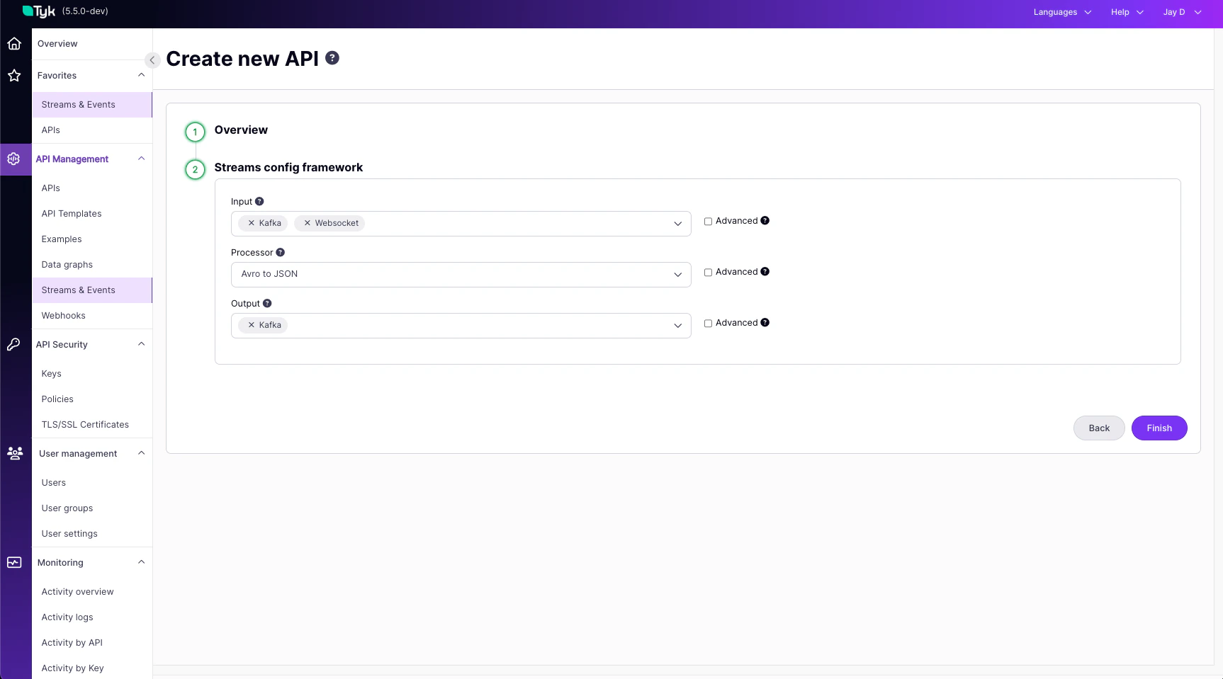 Input/Output Selection