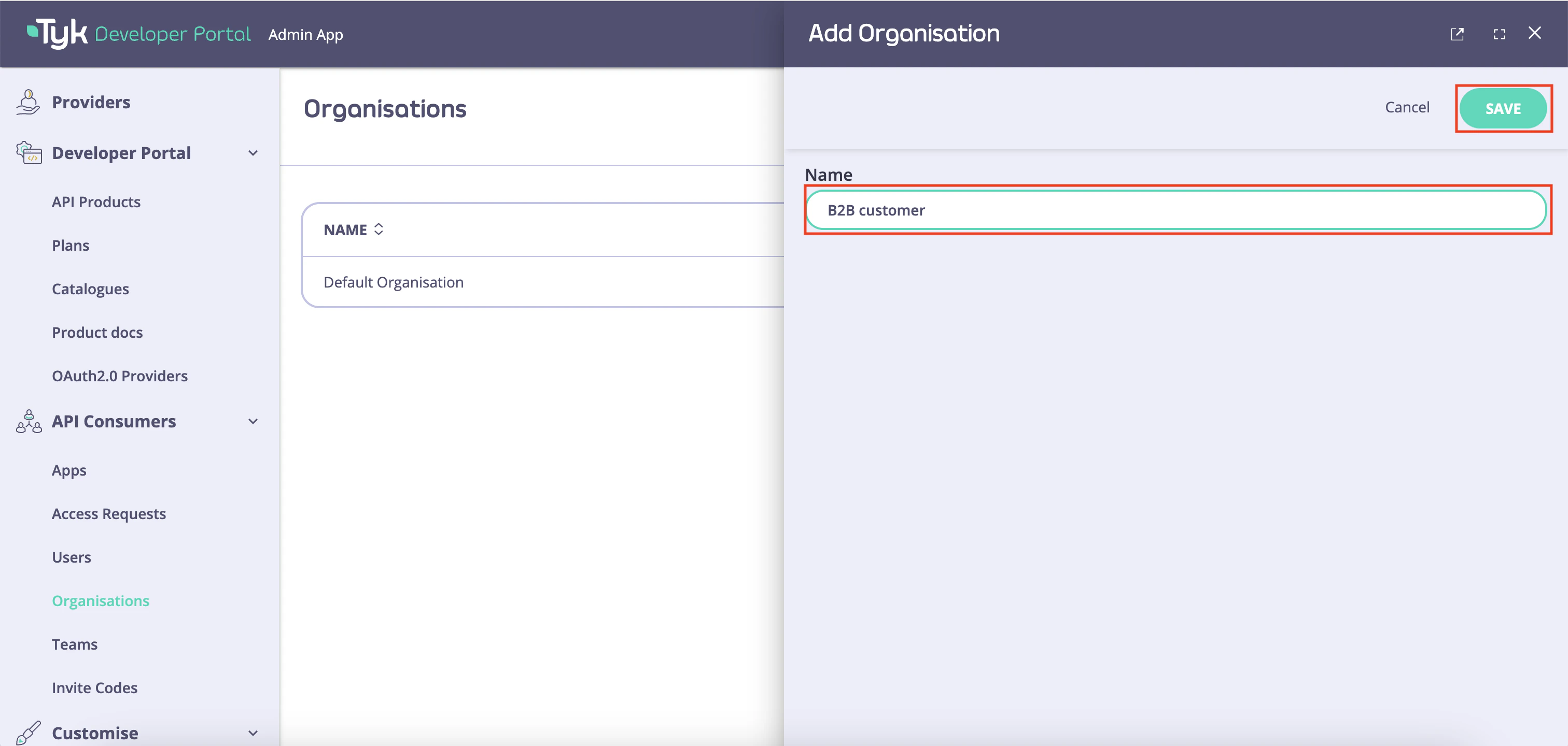 Name the new Organisation