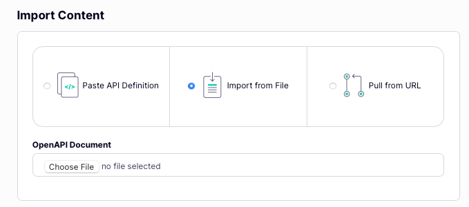Loading the API definition into Tyk Dashboard