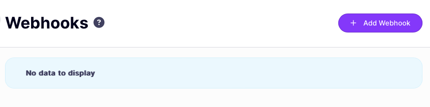 Add webhook button