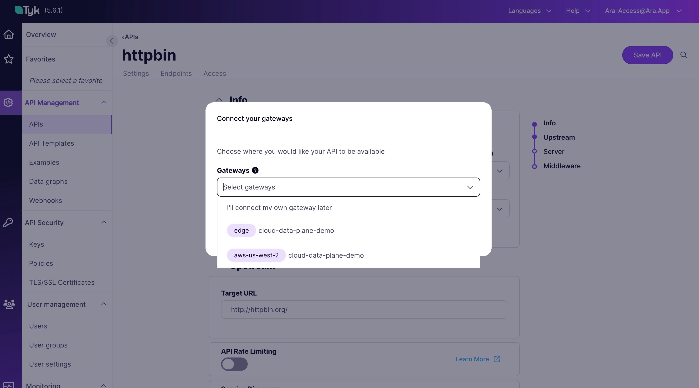 Connect Gateways