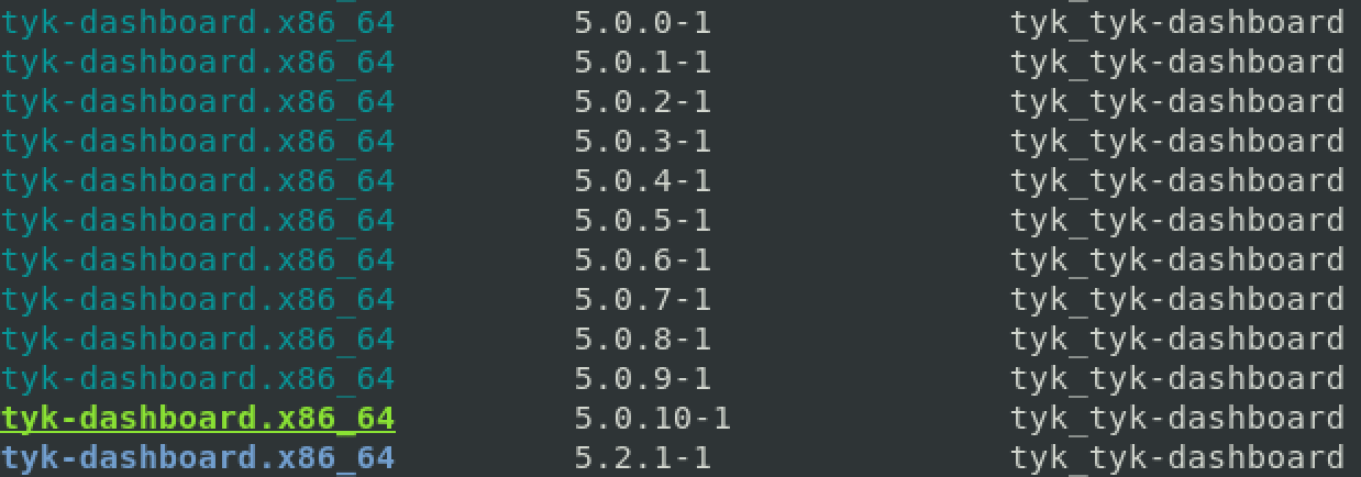 List version example